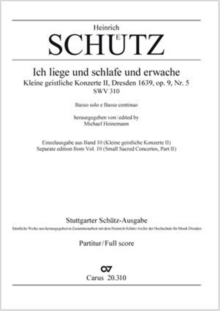 Ich liege und schlafe und erwache